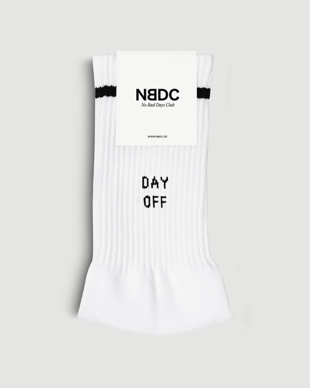 Day off Socken mit Retrostreifen
