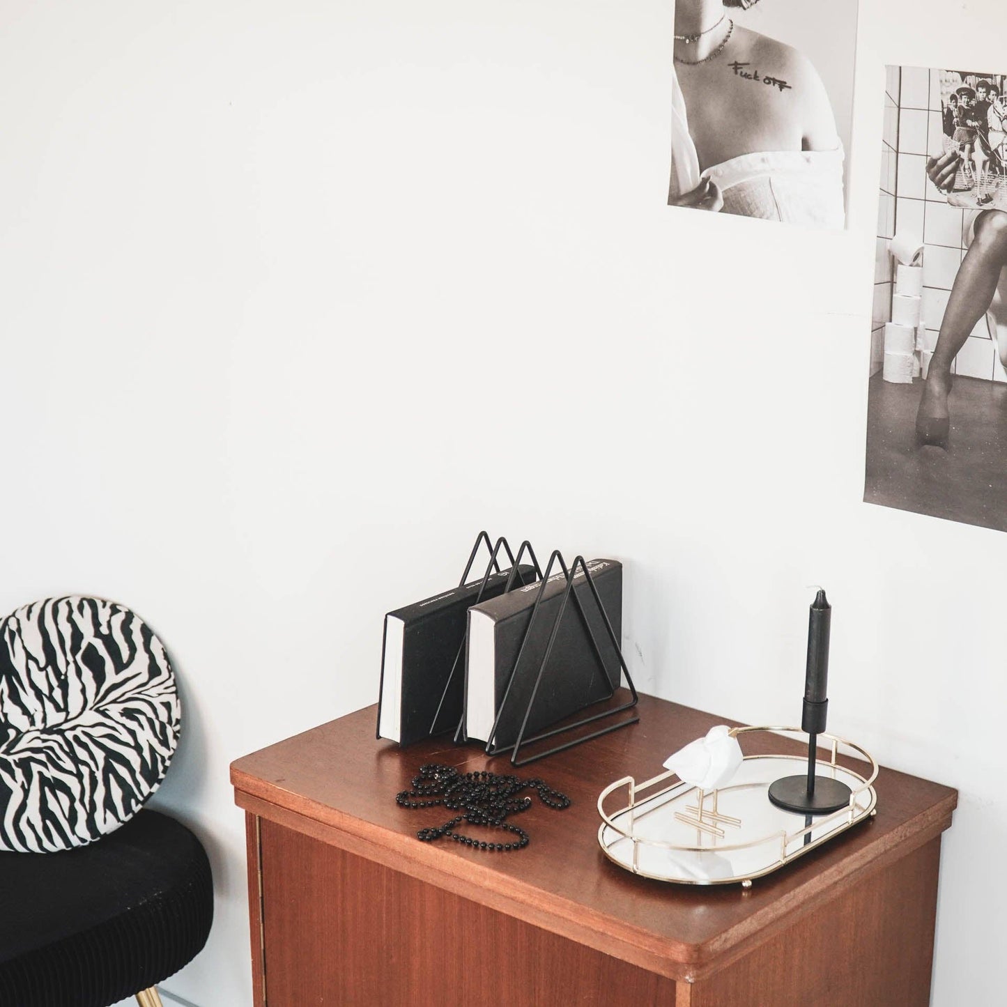 Organizer aus Metall, Schwarz