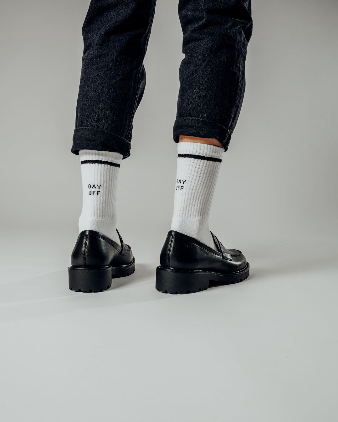 Day off Socken mit Retrostreifen