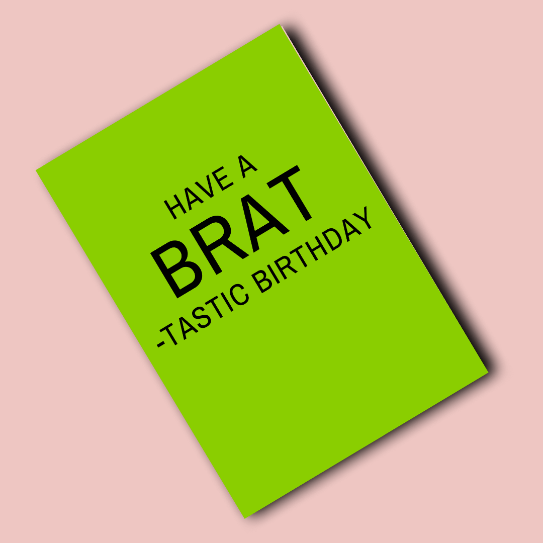 Klappkarte | Brat-tastic Birthday
