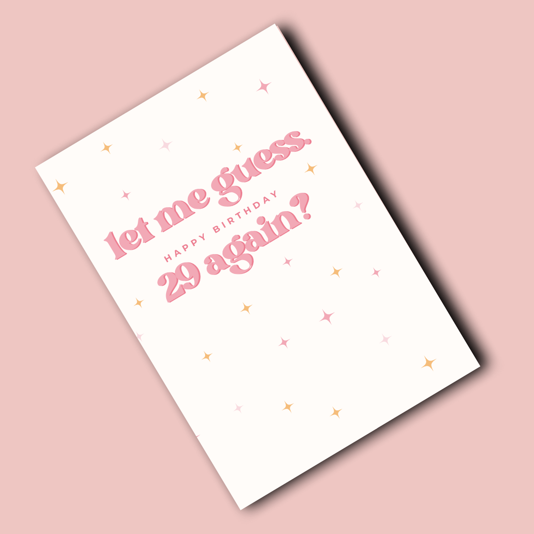 Klappkarte | 29 again