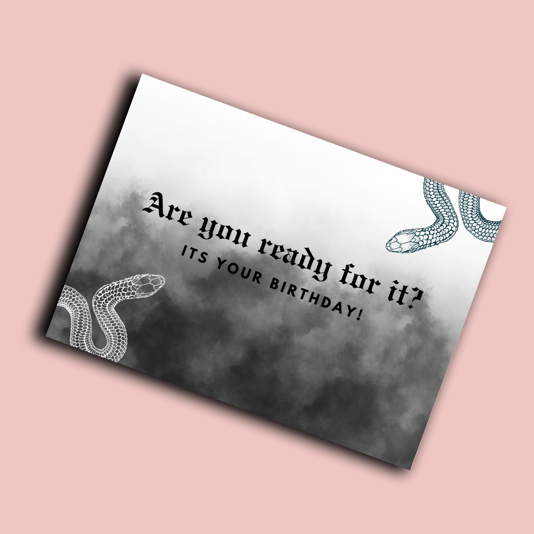 Klappkarte | Are you ready for it?