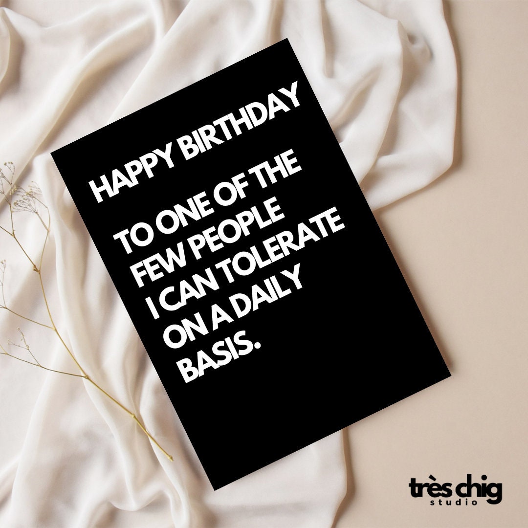 Tolerate on a Daily Basis | Postkarte