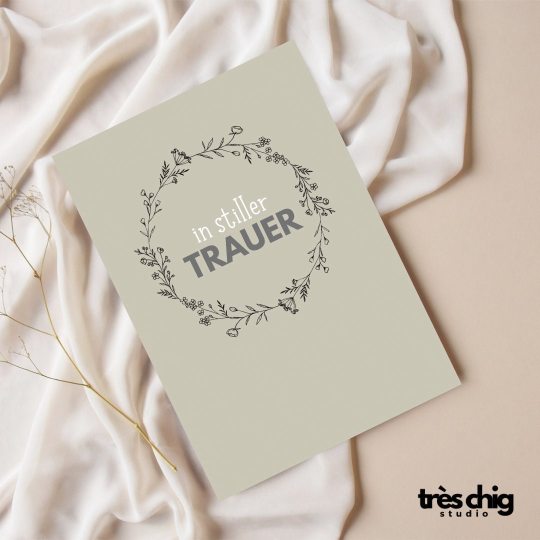 in stiller Trauer | Postkarte