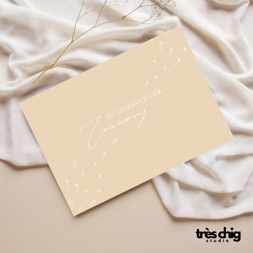 In liebevoller Erinnerung | Postkarte