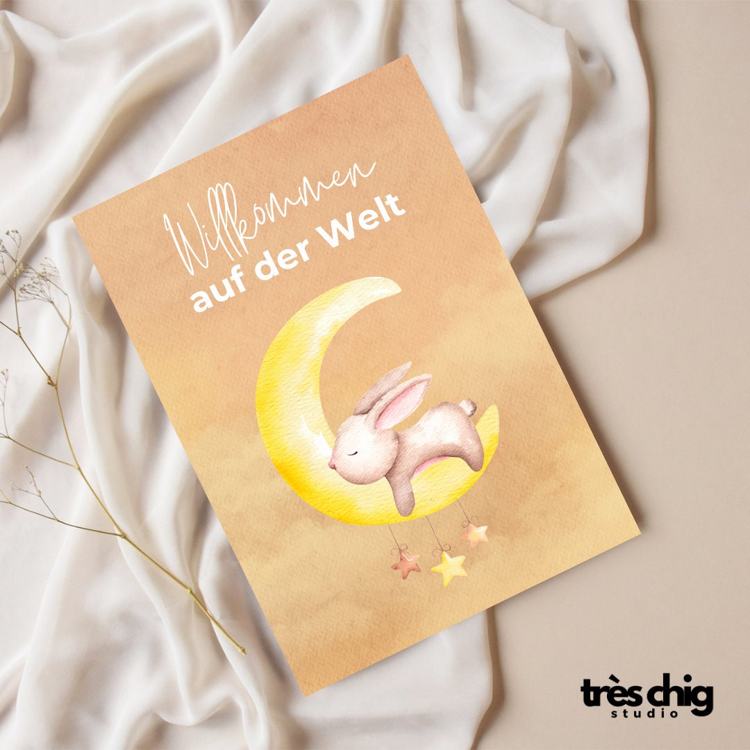 Willkommen auf der Welt | Postkarte