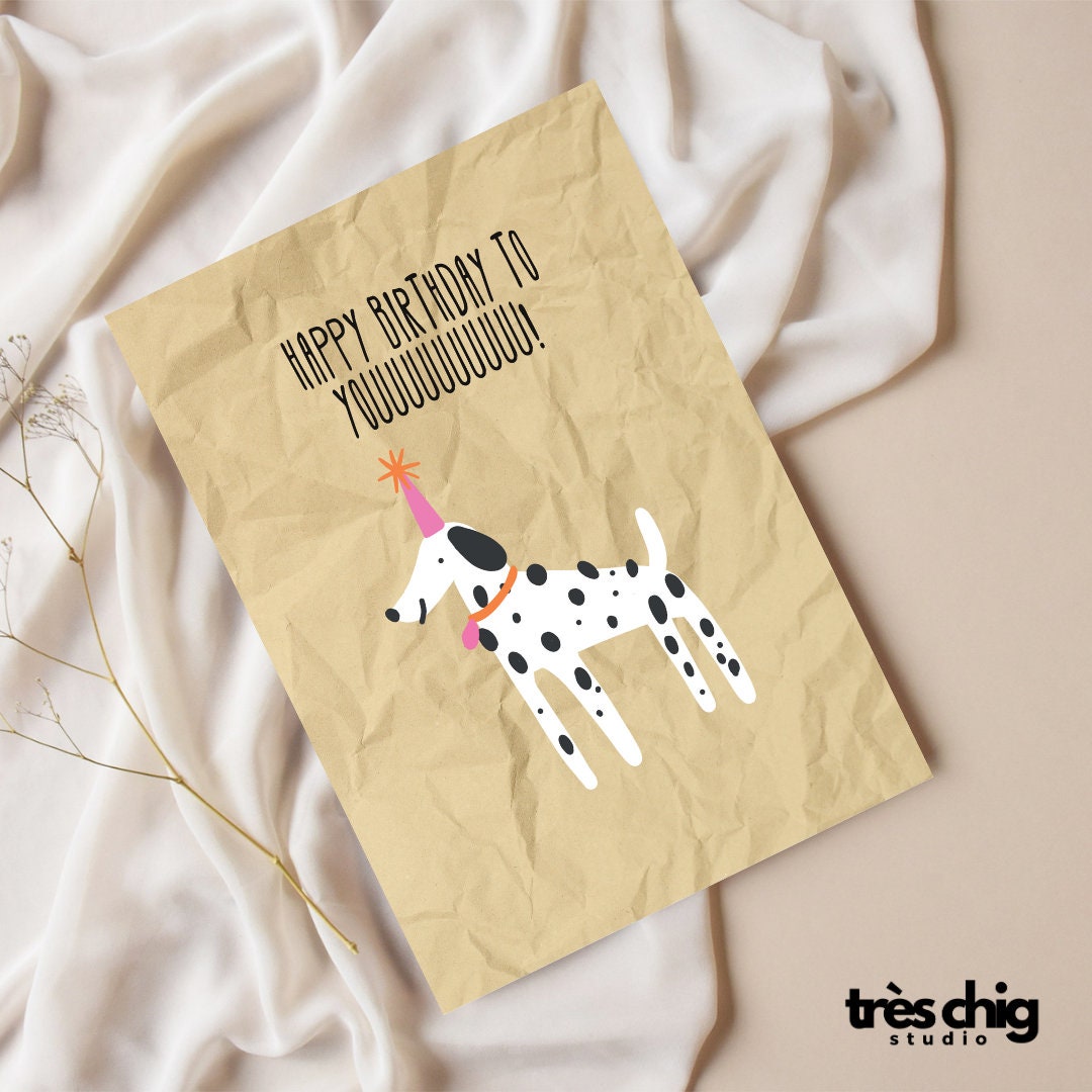 Happy Birthday Dog | Postkarte