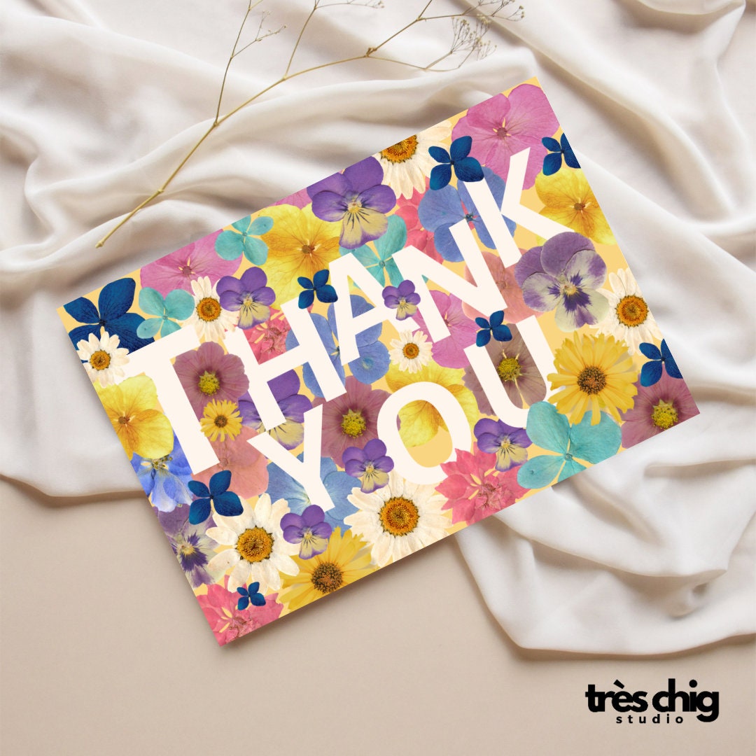 Thank You Flowers | Postkarte