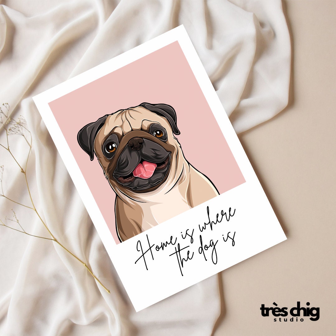 Home with Dog | Postkarte