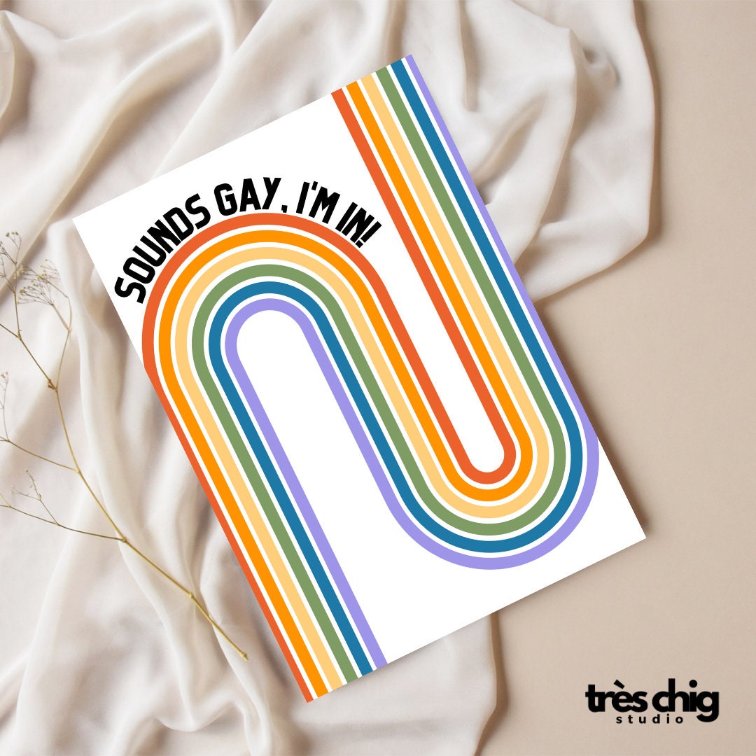 Sounds Gay im in | Postkarte