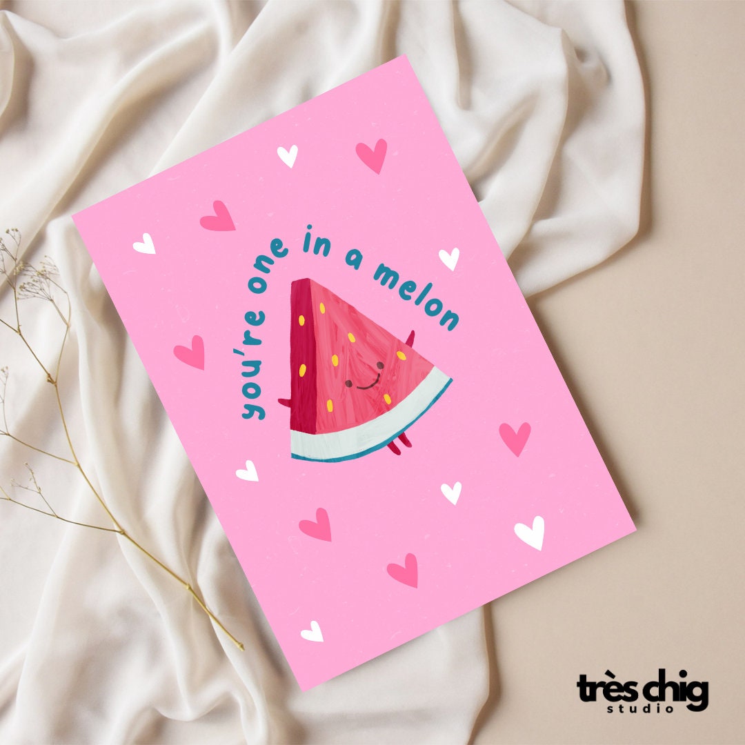 One in a melon | Postkarte
