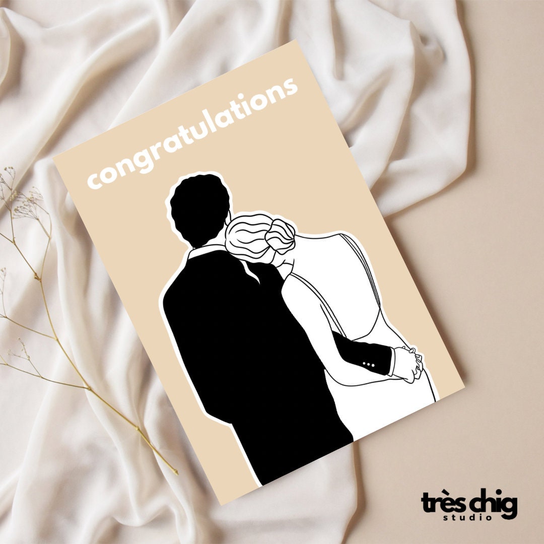 Congratulations Hochzeit | Postkarte