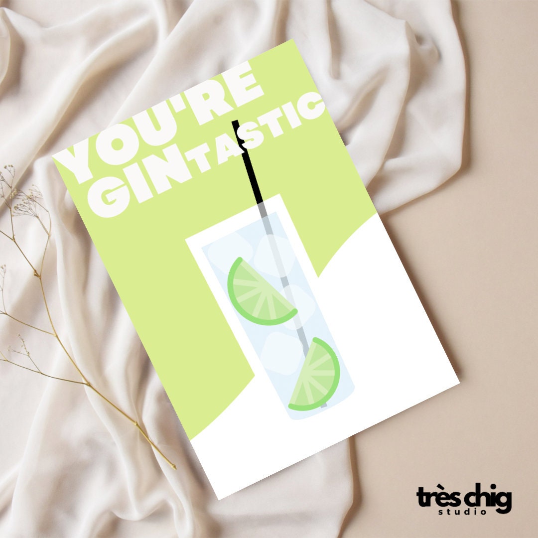 You are GINtastic | Postkarte