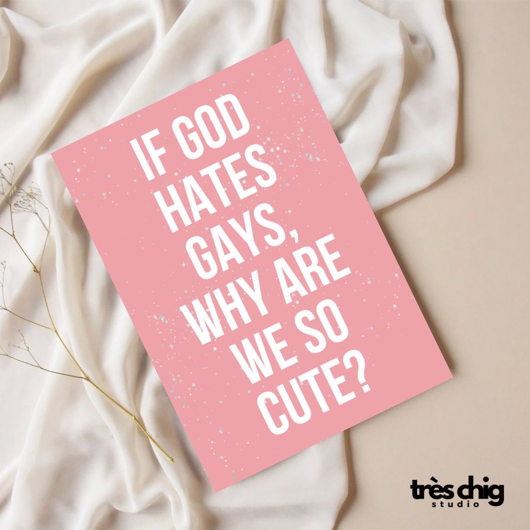 God love Cute Gays | Postkarte