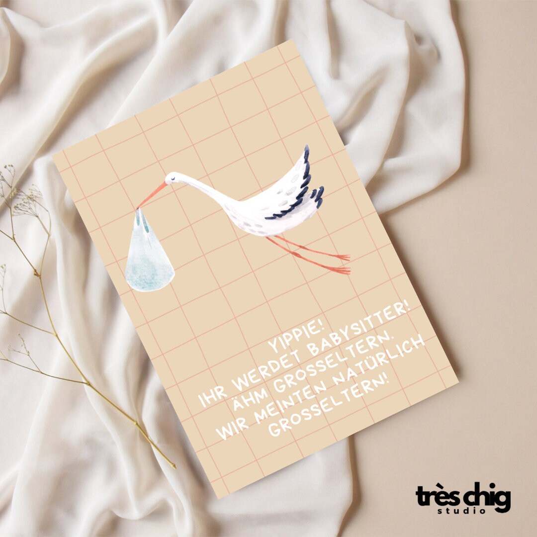 Yippie, ihr werdet Großeltern | Postkarte