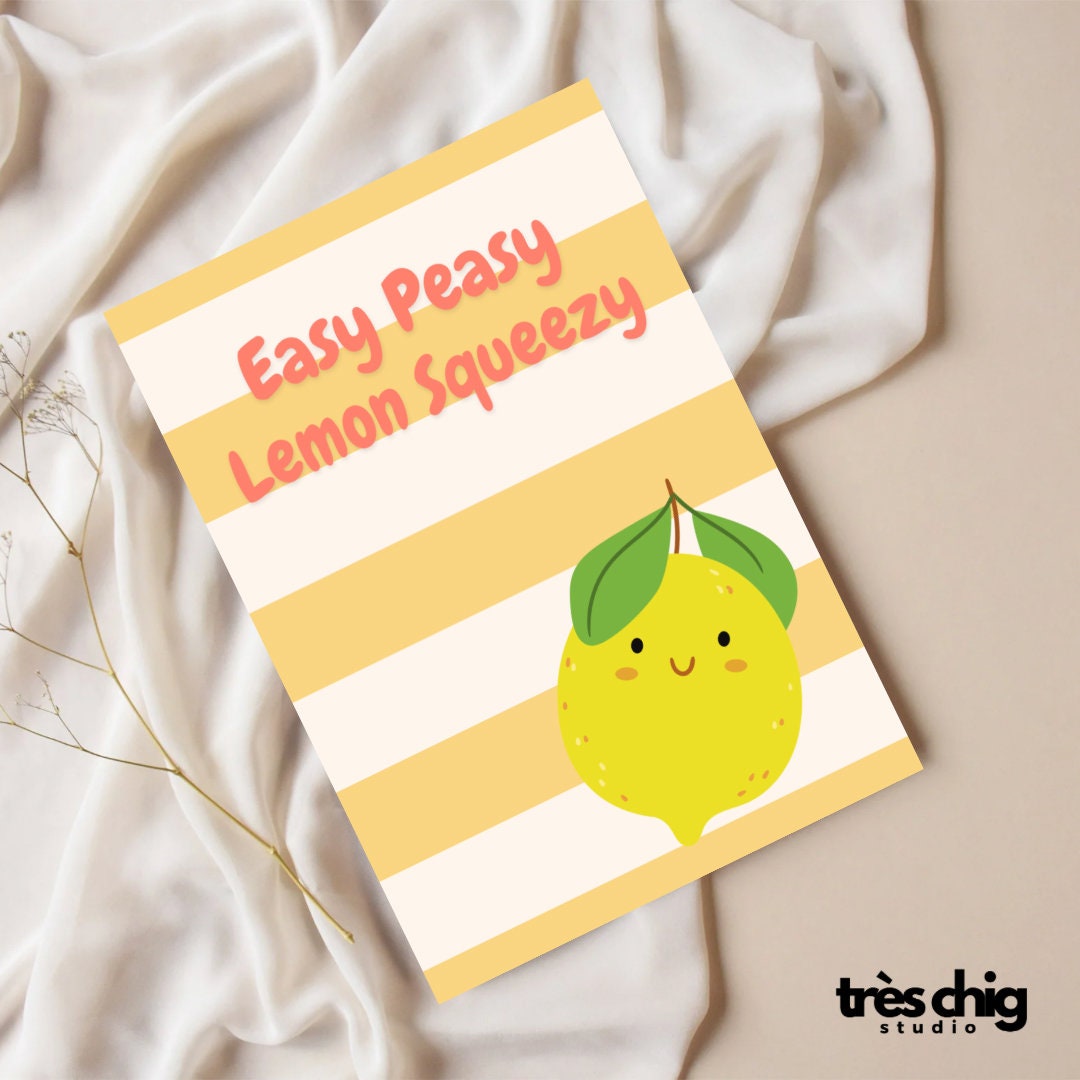 Easy Peasy Lemon Squeezy | Postkarte