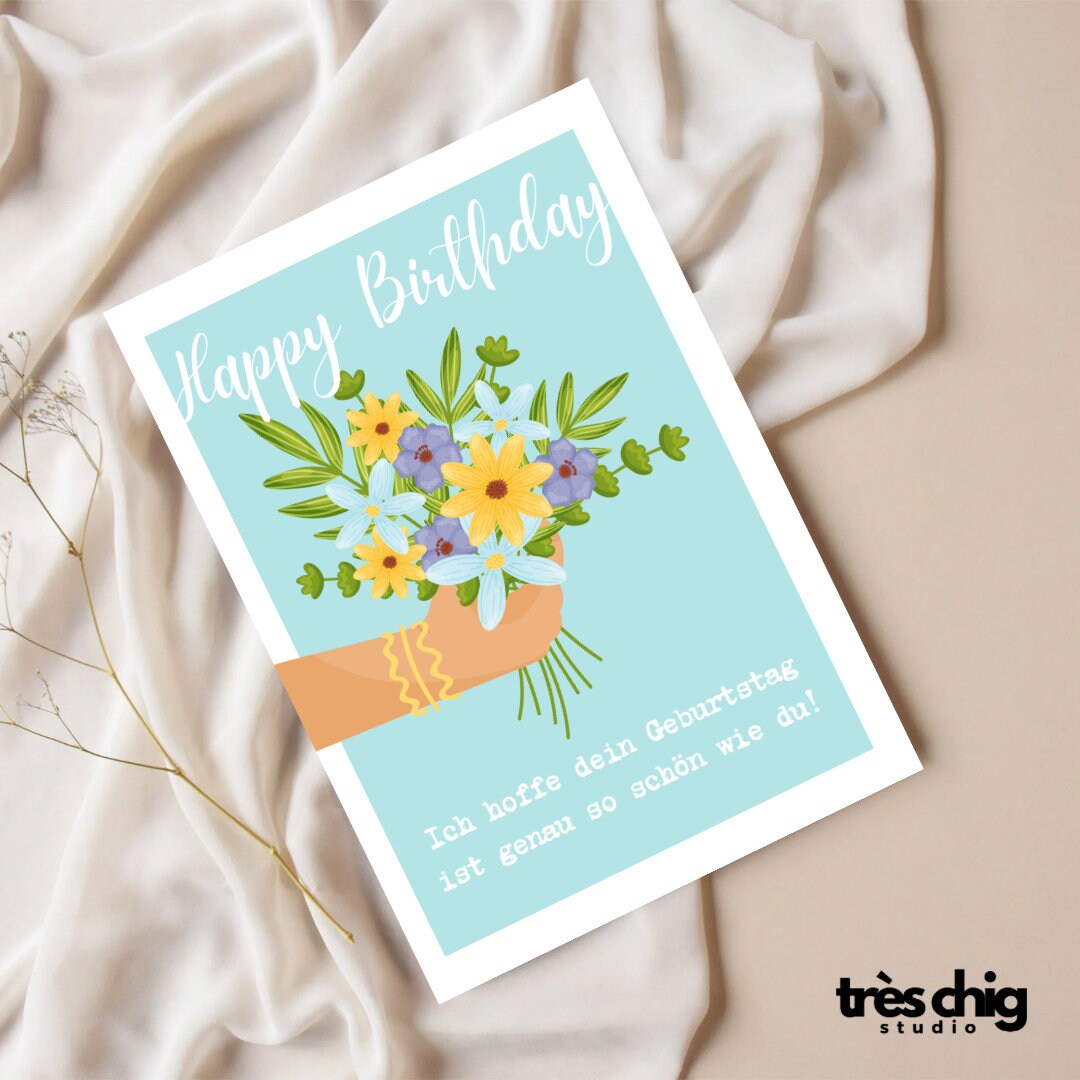 Happy Birthday so schön wie Du | Postkarte