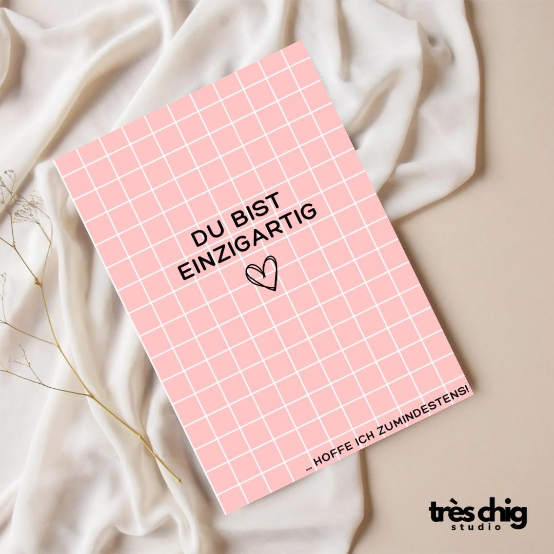 Du bist Einzigartig | Postkarte