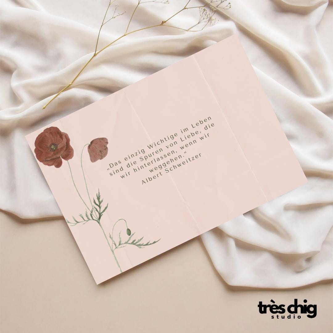 Spuren von Liebe | Postkarte