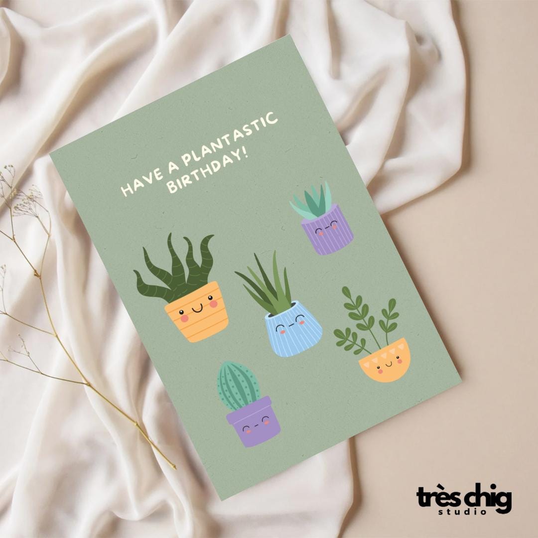 Plantastic Birthday | Postkarte