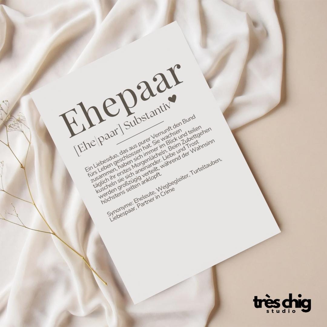 Definition Ehepaar | Postkarte
