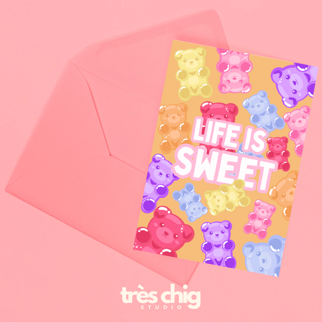 Life is Sweet | Postkarte