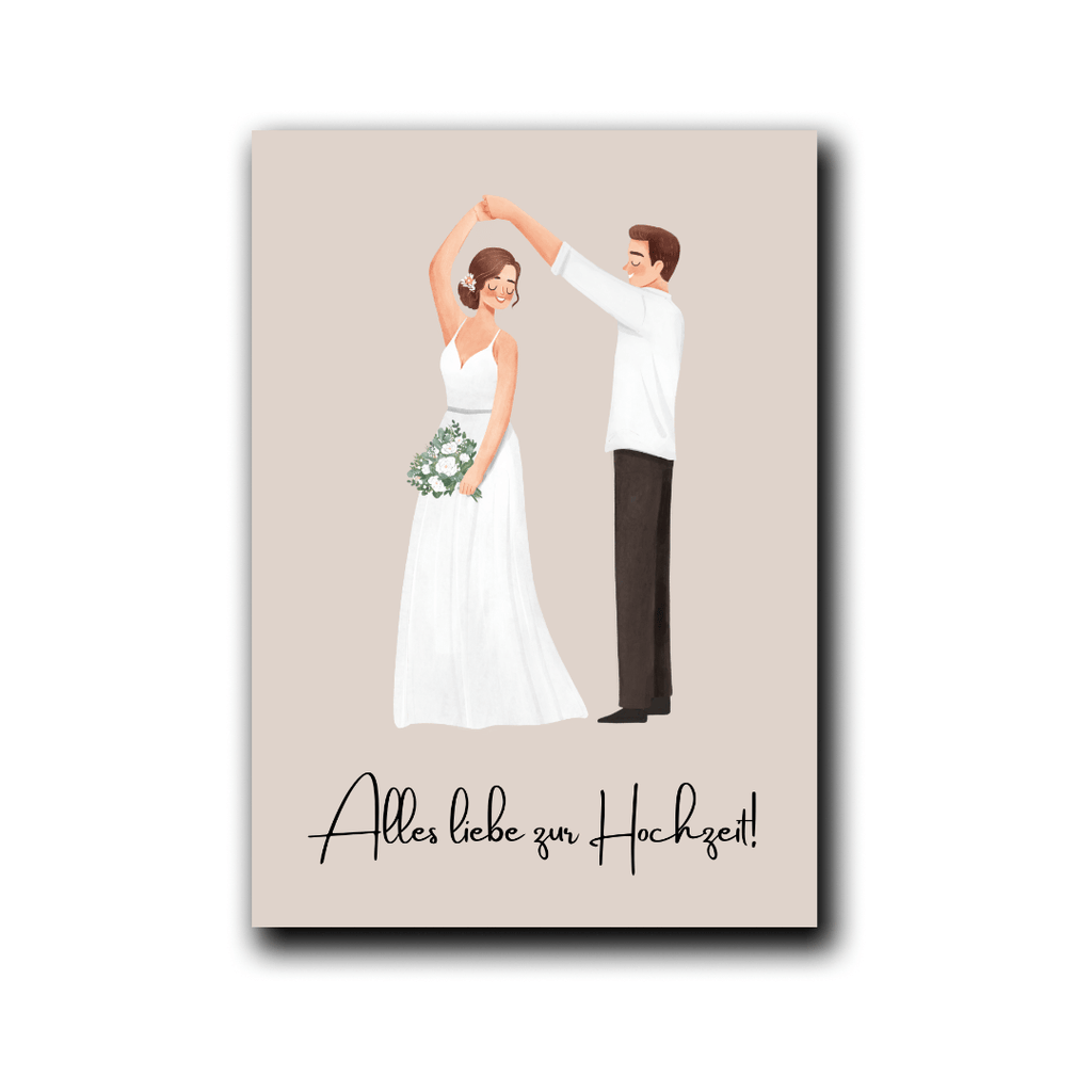 Folded Card | Wedding Couple Dancing