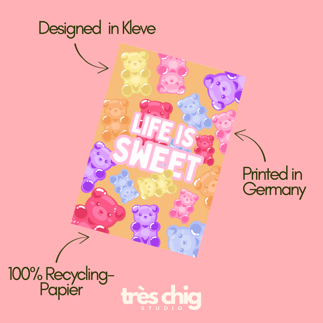 Life is Sweet | Postkarte