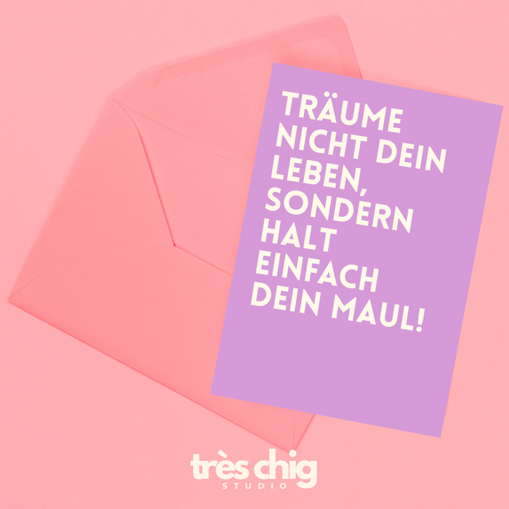 Träume nicht dein Leben | Postkarte