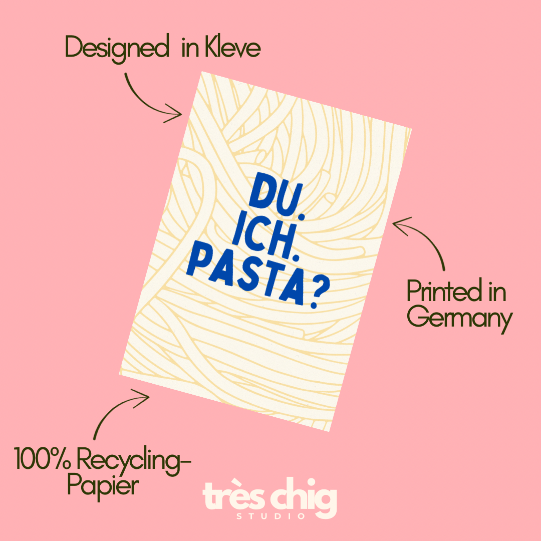 Du. Ich. Pasta? | Postkarte
