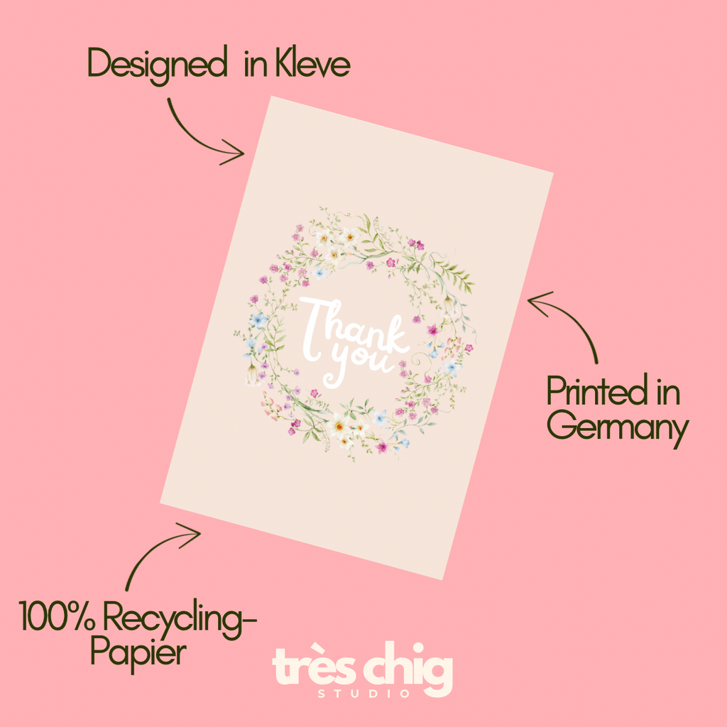 Thank You Blumenkranz | Postkarte