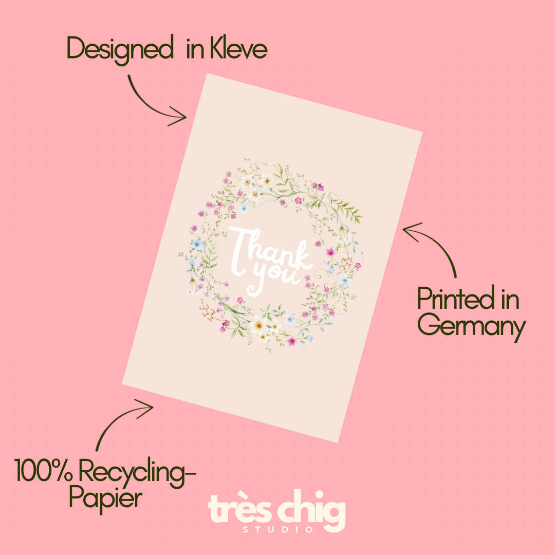 Thank You Blumenkranz | Postkarte