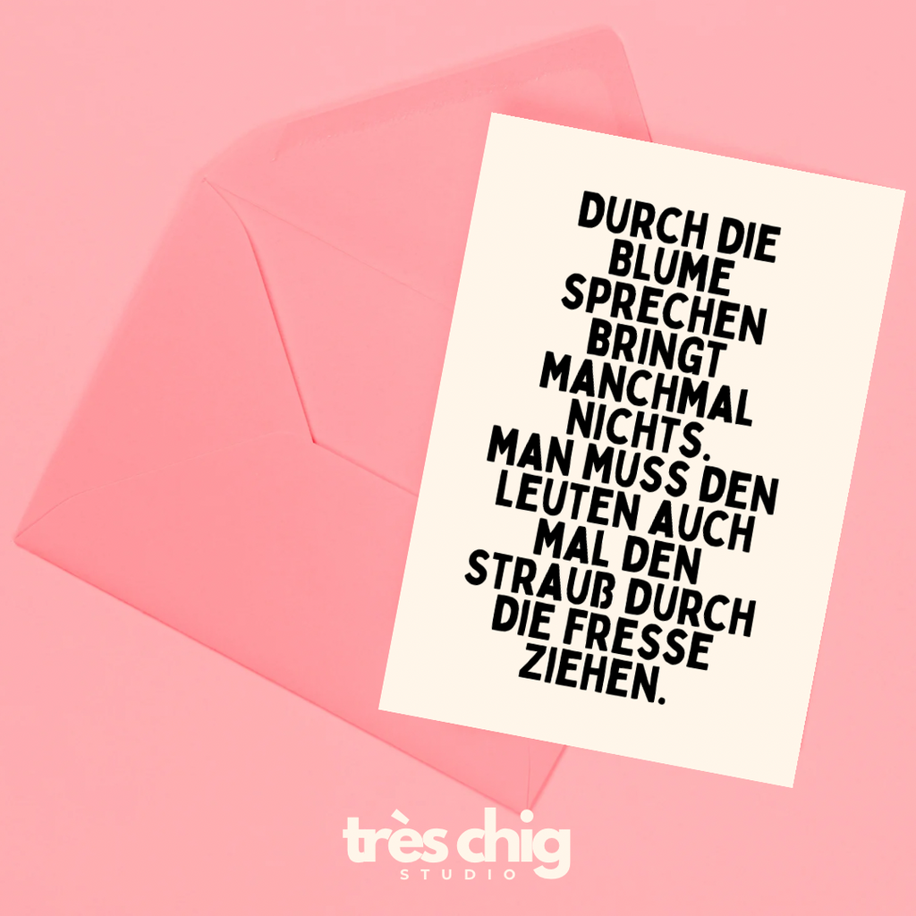Durch die Blume sprechen | Postkarte