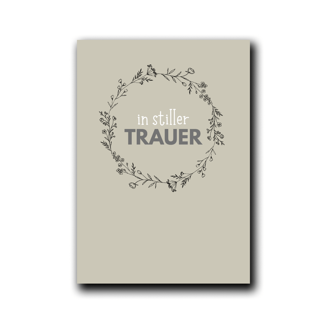Folded Card | Funeral Flower Wreath