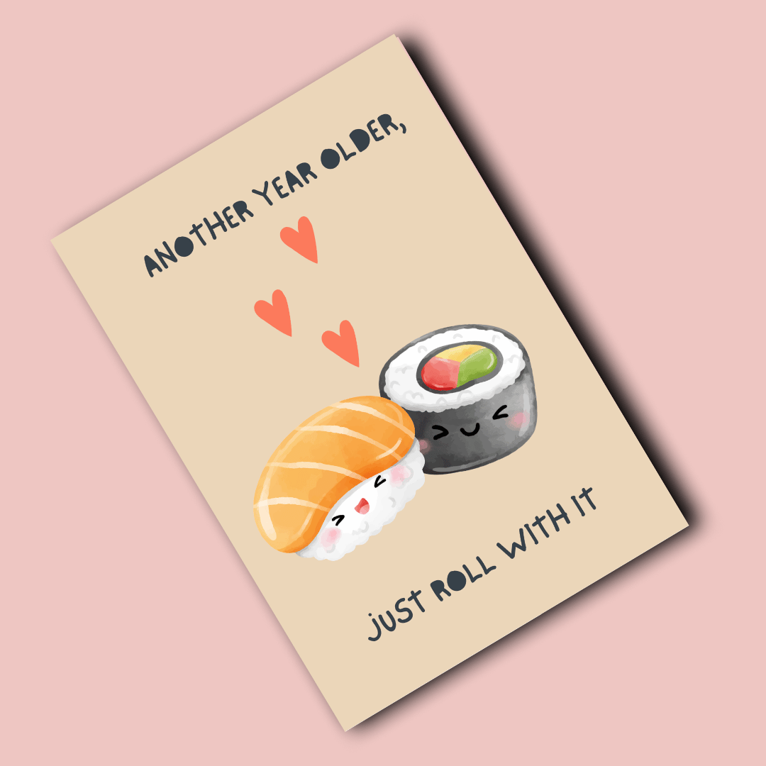 Folding Card | Sushi Birthday