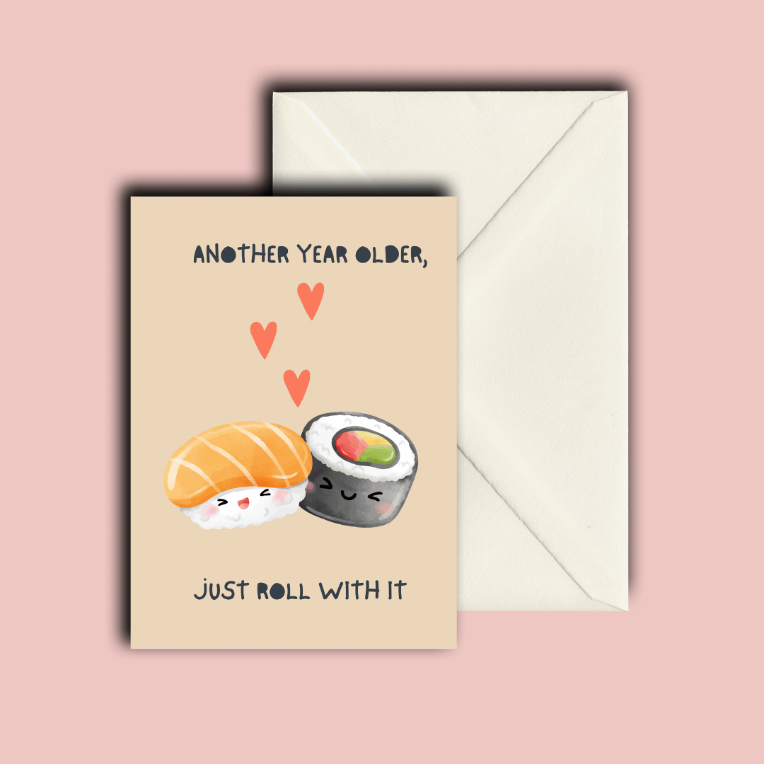Folding Card | Sushi Birthday