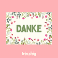 Danke Blumen | Postkarte