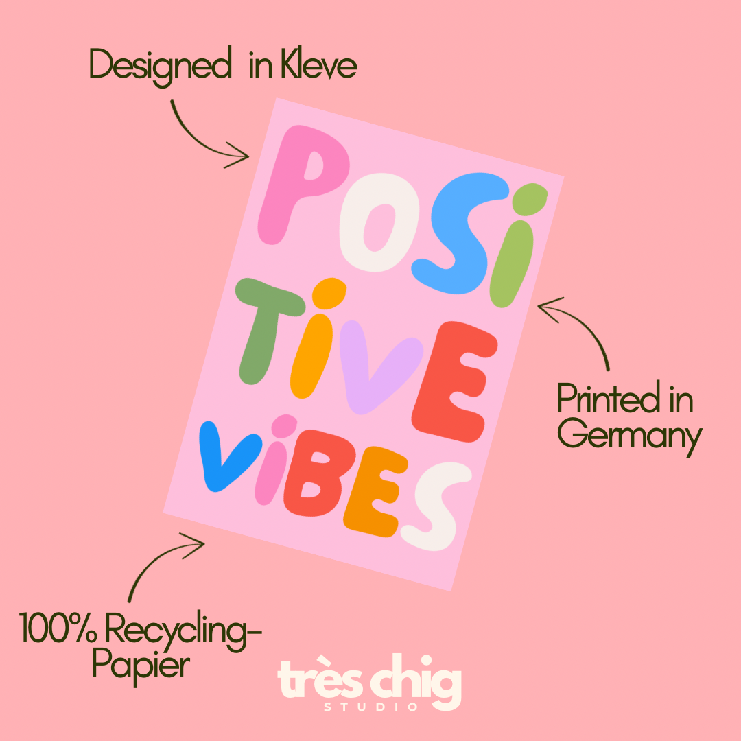 Positive Vibes | Postkarte