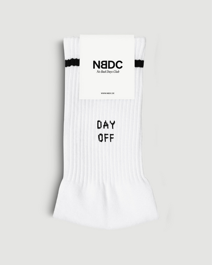 Day off Socken mit Retrostreifen