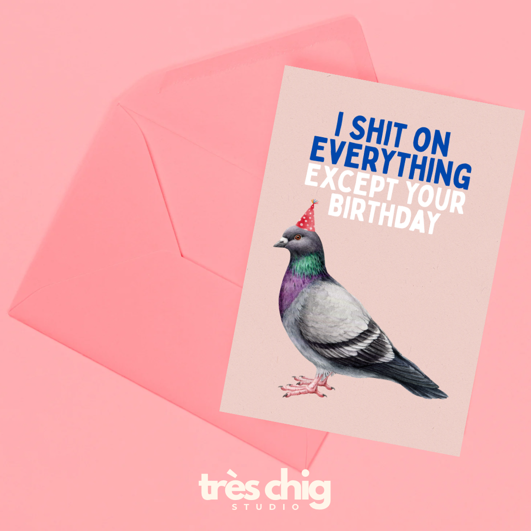 I Shit on Everything | Postkarte