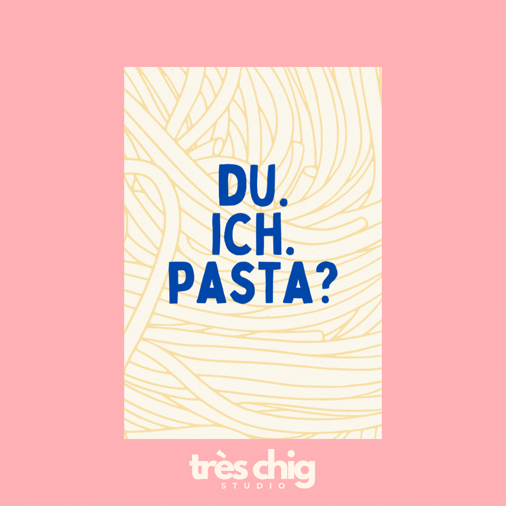 Du. Ich. Pasta? | Postkarte