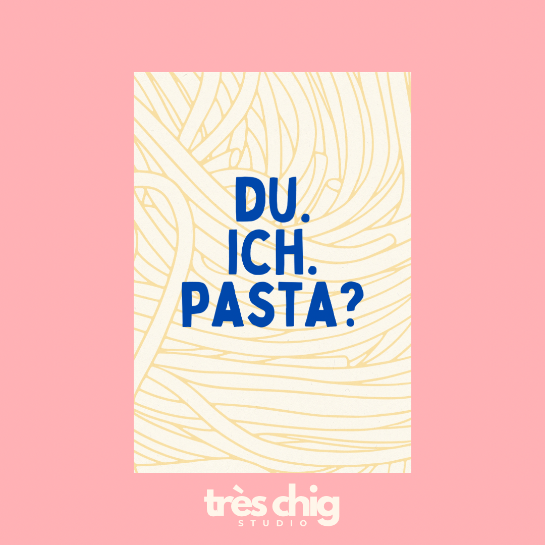Du. Ich. Pasta? | Postkarte