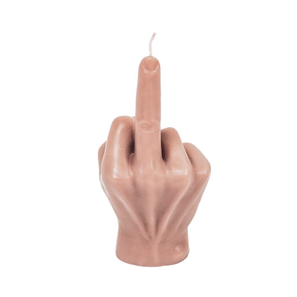 Mittelfinger-Kerze | Taupe