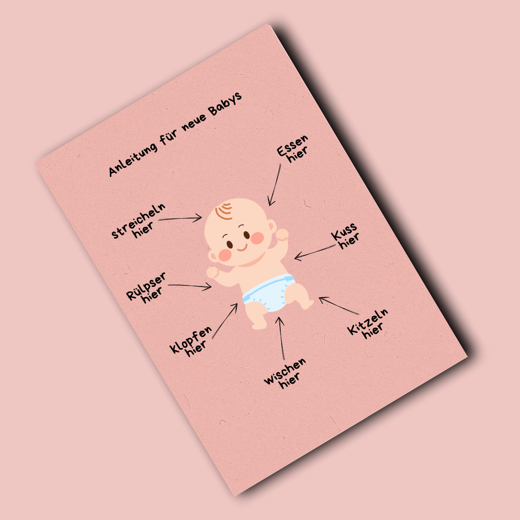 Folded Card | Baby Instructions