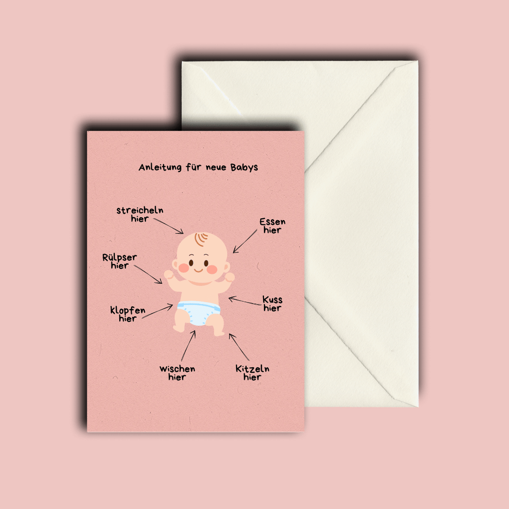 Folded Card | Baby Instructions