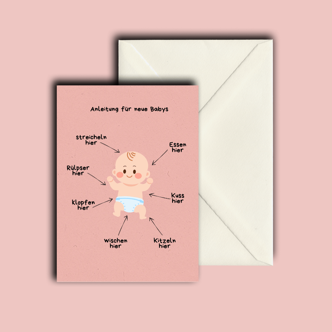 Folded Card | Baby Instructions