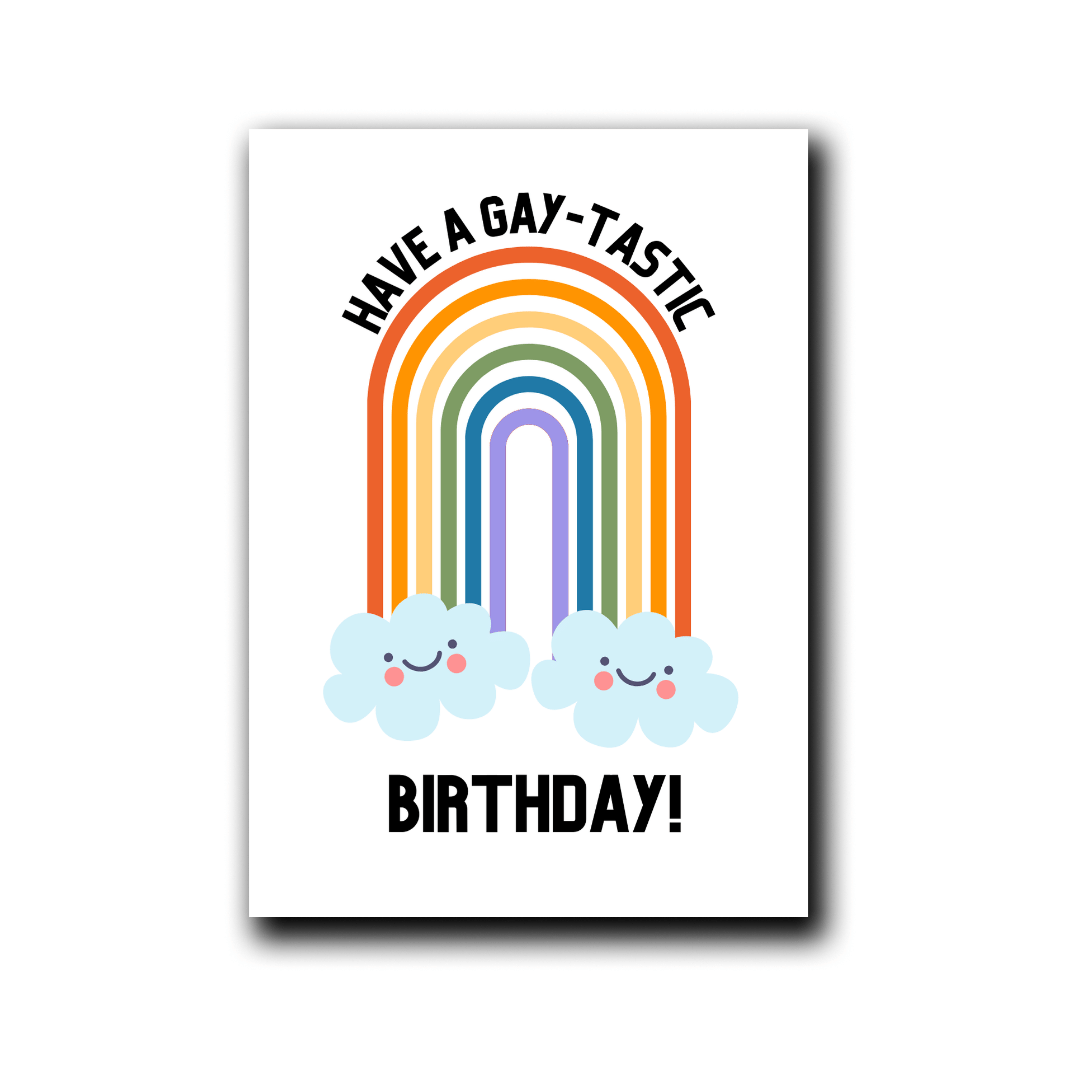 Folding Card | Gaytastic Birthday