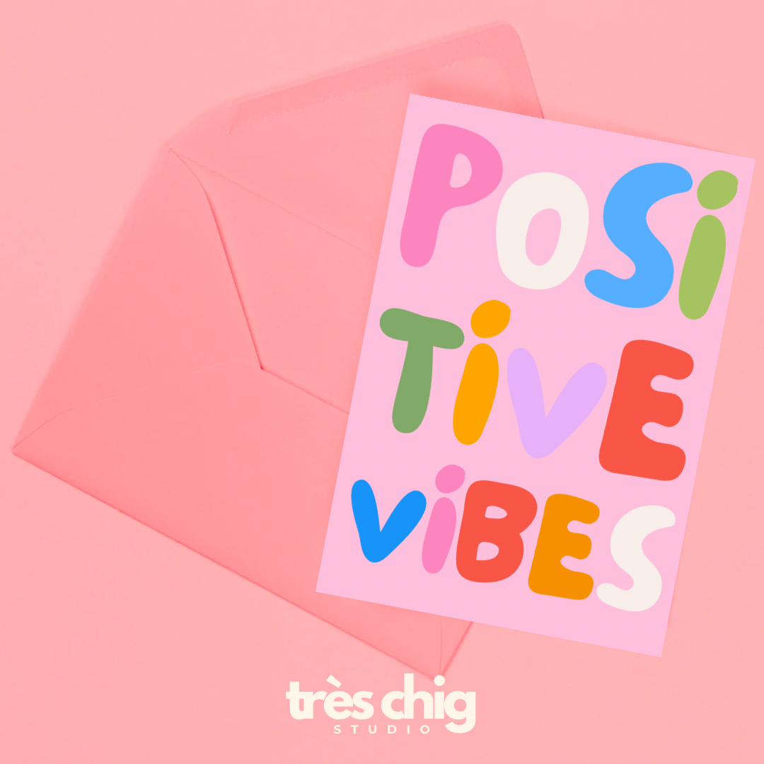 Positive Vibes | Postkarte