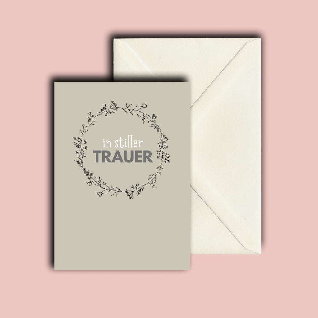 Folded Card | Funeral Flower Wreath