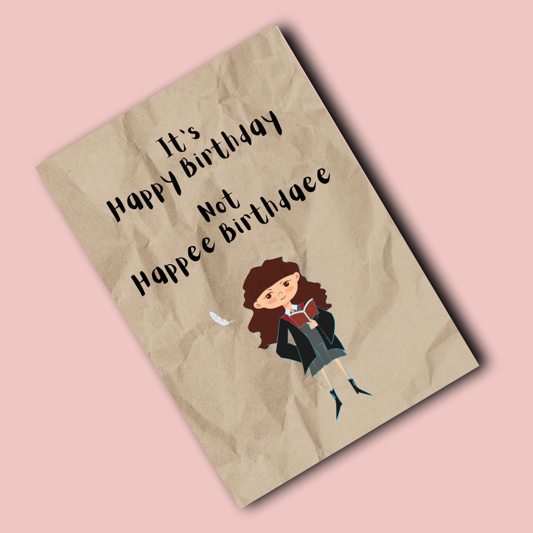 Folding card | Birthday Hermione